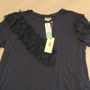 H.I.P. Lace detailed T-shirt